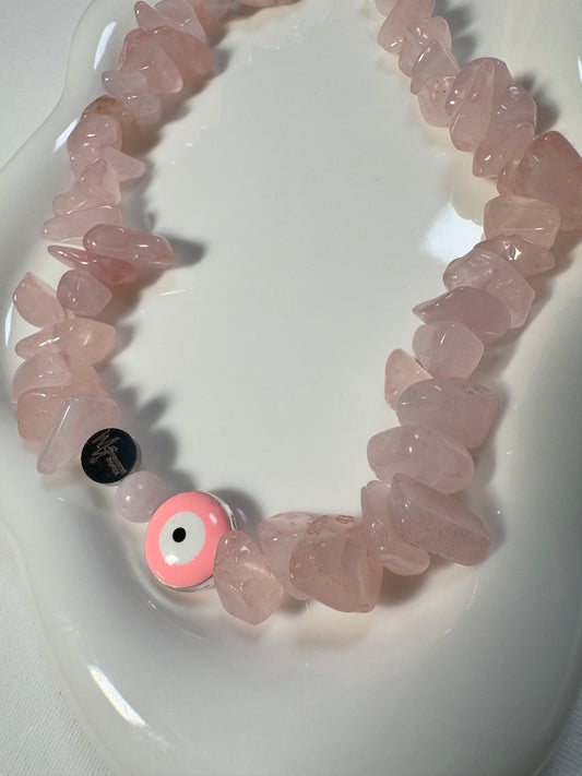 Rose Quartz Choker
